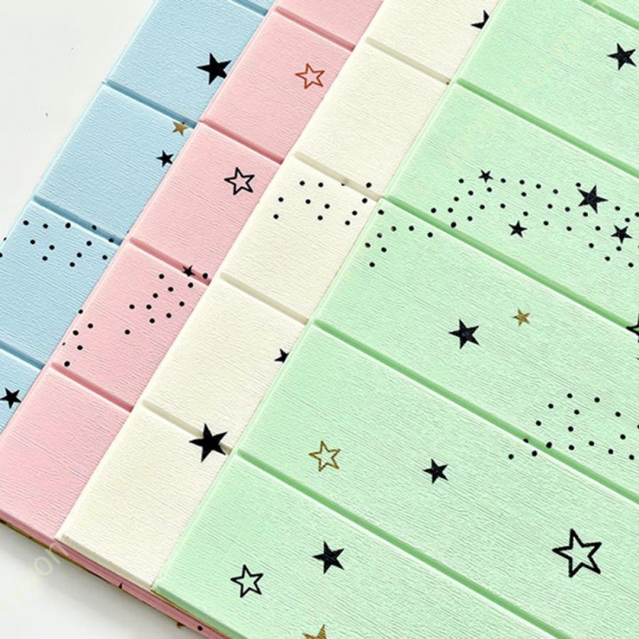 DIY 3D 壁紙シール のり付き リメイクシート 補修 ウォールステッカー おしゃれ 無地 クッションブリック 壁紙 立体 大理石調 レンガシール 簡単リフォーム |  | 22