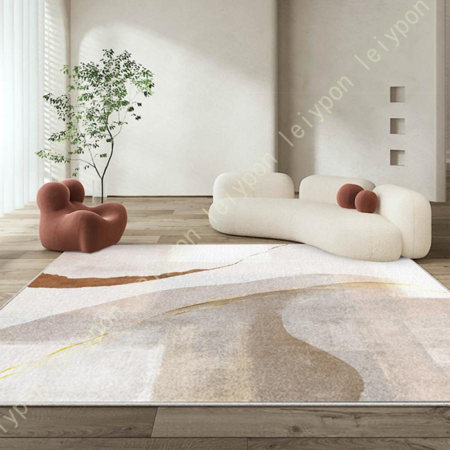 ラグ ラグマット 北欧 おしゃれ モダン ナチュラル かわいい リビングマット 西海岸 洗える 滑り止め カーペット プレイマット 四季通用 虹柄 アルファベット | 