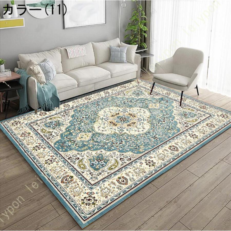 ラグマット ラグ おしゃれ 北欧 エスニック カーペット 洗える 夏 冬用 ヴィンテージ風 ラグカーペット 洗濯機洗い可能 抗菌防臭 滑り止め可能 傷防止 |  | 11