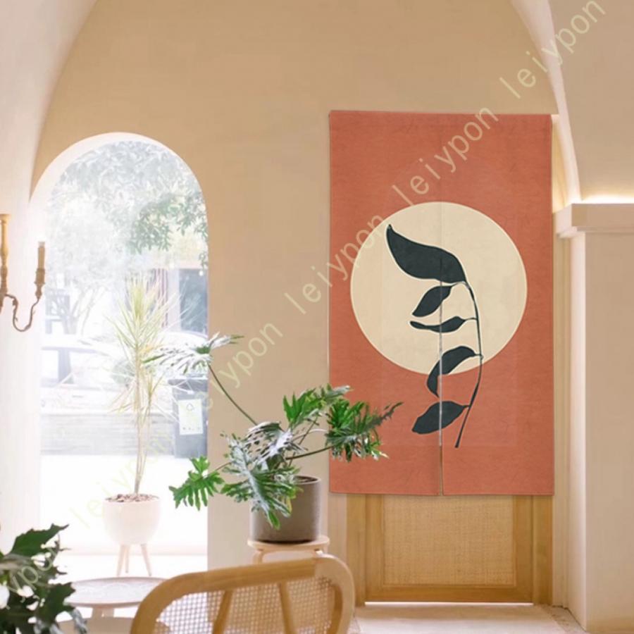 カーテン 間仕切り のれん おしゃれ 北欧 ドアカーテン 目隠し 取り付け簡単 洗える 半間暖簾 ショート丈 半遮光 断熱 部屋仕切り インテリア カフェカーテン |  | 14