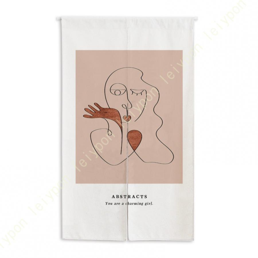 カーテン 間仕切り のれん おしゃれ 北欧 ドアカーテン 目隠し 取り付け簡単 洗える 半間暖簾 ショート丈 半遮光 断熱 部屋仕切り インテリア カフェカーテン |  | 05