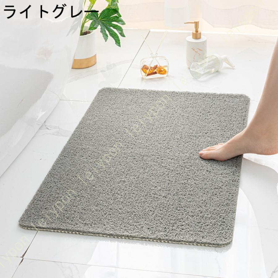 お風呂マット 滑り止め バスマット 浴室マット 水はけ 洗える キッチンマット 低反発 長方形 フリーカット 玄関マット 泥落とし マット 北欧 おしゃれ |  | 06