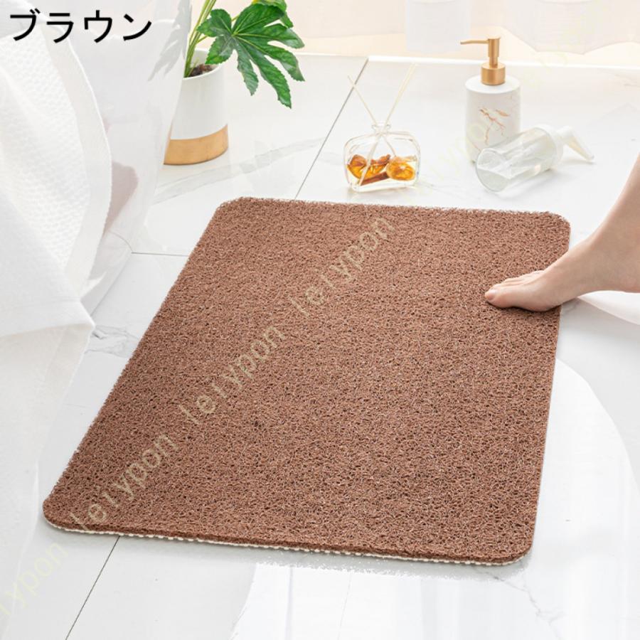 お風呂マット 滑り止め バスマット 浴室マット 水はけ 洗える キッチンマット 低反発 長方形 フリーカット 玄関マット 泥落とし マット 北欧 おしゃれ |  | 07