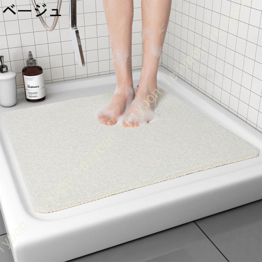 お風呂マット 滑り止め バスマット 浴室マット 水はけ 洗える キッチンマット 低反発 長方形 フリーカット 玄関マット 泥落とし マット 北欧 おしゃれ |  | 09