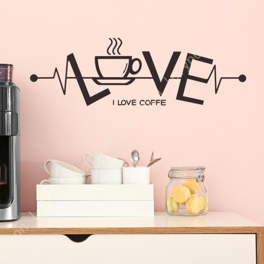 ウォールステッカー おしゃれ コーヒーカップ INS風 壁紙シール はがせる 防水 キッチン ガラス 喫茶店 ウォールシール Coffee カップ DIYウォールステッカー |  | 02