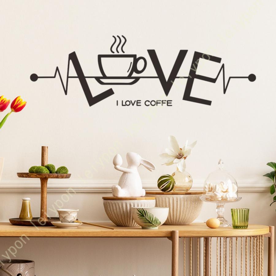 ウォールステッカー おしゃれ コーヒーカップ INS風 壁紙シール はがせる 防水 キッチン ガラス 喫茶店 ウォールシール Coffee カップ DIYウォールステッカー |  | 04
