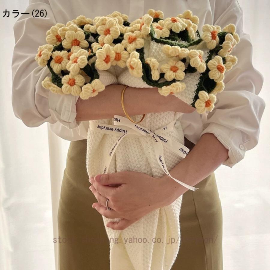 ハンドメイド かぎ針編み ローズ毛布 完成品 毛糸花束 ブランケット