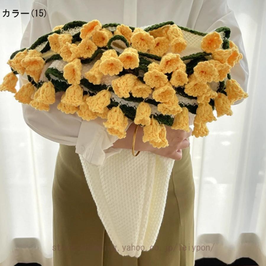 ハンドメイド かぎ針編み ローズ毛布 完成品 毛糸花束 ブランケット