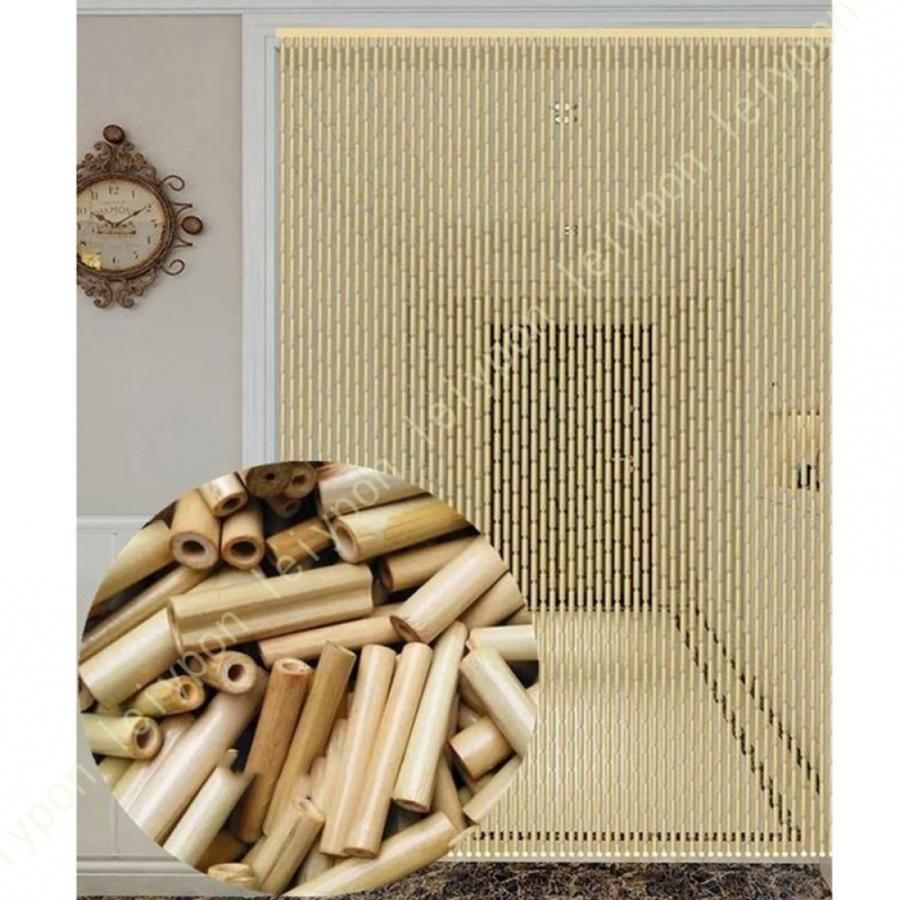 ビーズカーテン 天然竹 珠のれん 間仕切りカーテン ドア カーテン 木製