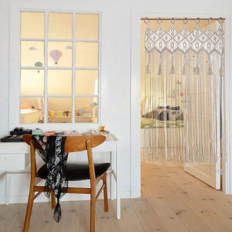 さんかれあ 紐のれん ストリングカーテン おしゃれ ひものれん 目隠し のれん SN-333