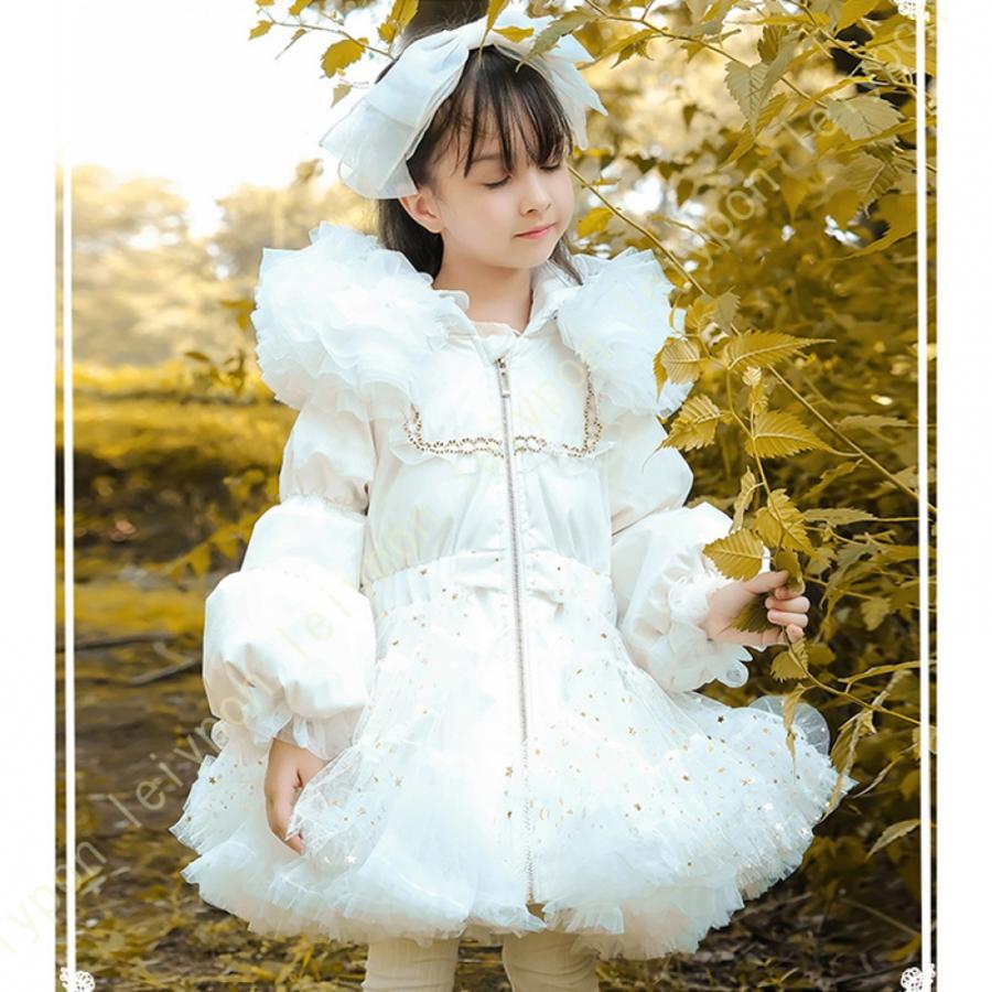 ダウンジャケット キッズ 軽量 ガールズ ロリータ コスプレ