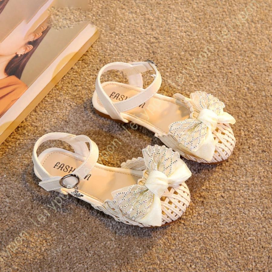 軽量 女の子 サンダル ガールズ キッズ ビーチサンダル ぺたんこ サマーサンダル 女児 子供靴 お散歩 夏 オシャレ クッション 柔らかい 軽い すべり止め_3