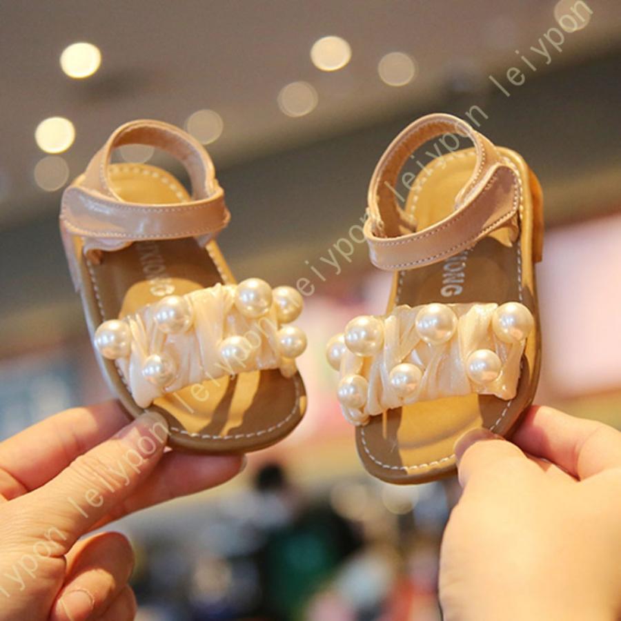 サンダル キッズ 靴 男の子 女の子 春 夏 ベビー 子ども オープントゥ ウォーターシューズ ビーチサンダル 子供 子ども用 ガールズシューズ 子供靴 パーティー_7