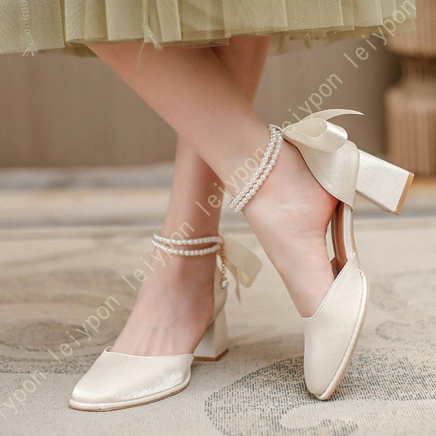 アクレント　パンプス　ホワイト/レッド SHOES｜ACLENT（アクレント）