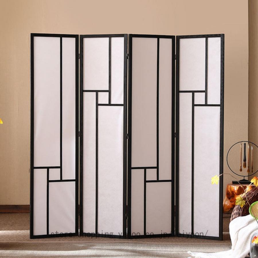 アジアン パーティション おしゃれ 間仕切り 壁 パーテーション 4連 四