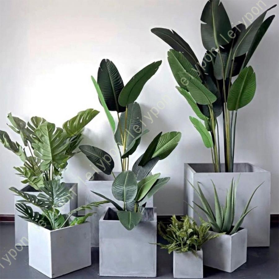 植木鉢 おしゃれ セメント鉢 シンプル釉薬ポット 丸型 植木鉢 おしゃれ セメント鉢 質感の良いマットホワイトの植木鉢 鉢底穴有り モダン 和テイスト_16