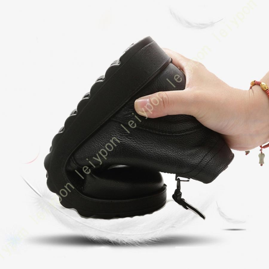 厚底ブーツ 本革調 ブーツ レディース ショートブーツ ボア ファー 冬 大きいサイズ ウィンターブーツ 暖かい カジュアル ブーティ 歩きやすい シューズ 靴｜leiypon｜08