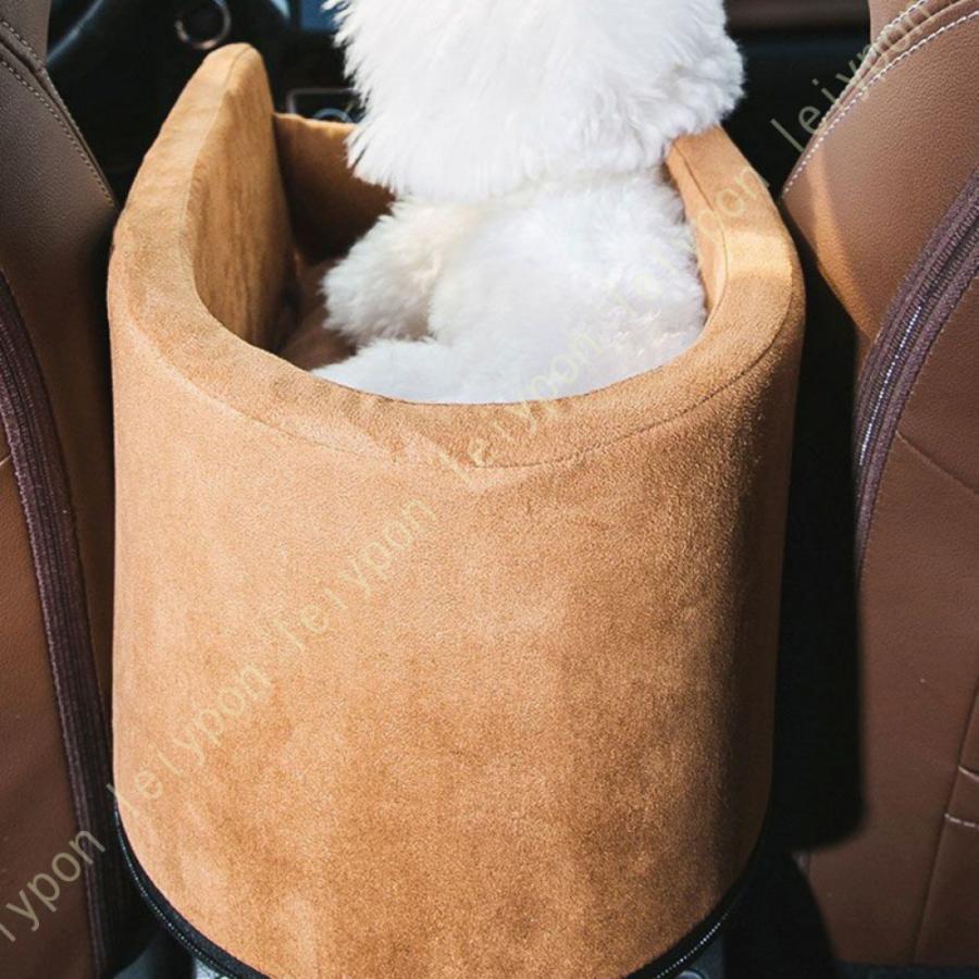 ペットベッド 犬 車 ドライブボックス ペットソファー 車酔い防止 滑り止め 水洗い可能 お出かけ 小型犬 中型犬 ドライブ 夏用 抗菌 防臭 アームレスト_11