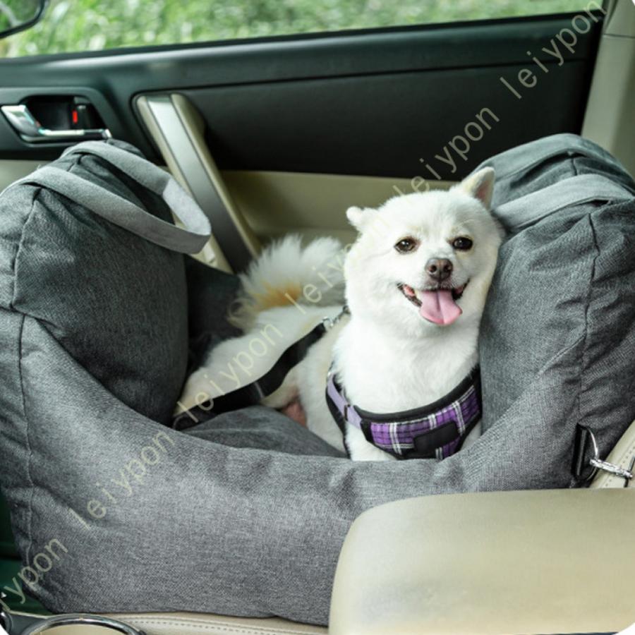 犬用 ドライブボックス キャリーバッグ 2way 小型犬 猫 ペット 犬用ドライブベッド 車用 ドライブベッド おしゃれ ペットベッド ペットシート 座席シートの画像