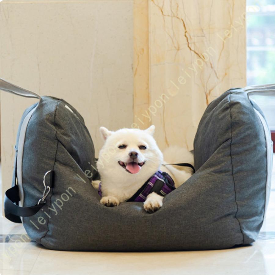 犬用 ドライブボックス キャリーバッグ 2way 小型犬 猫 ペット 犬用ドライブベッド 車用 ドライブベッド おしゃれ ペットベッド ペットシート 座席シートの画像