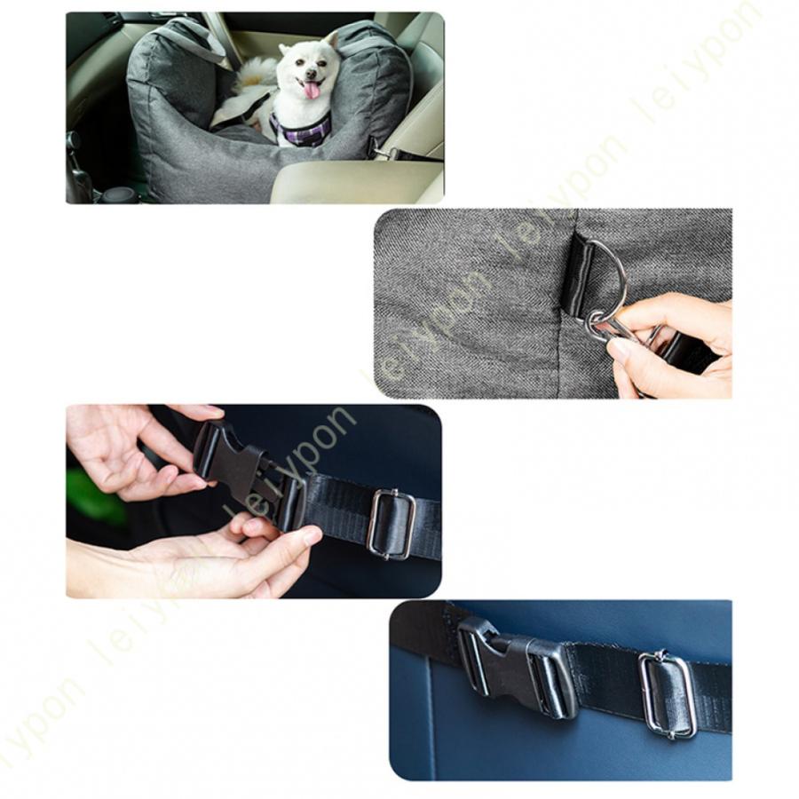 犬用 ドライブボックス キャリーバッグ 2way 小型犬 猫 ペット 犬用ドライブベッド 車用 ドライブベッド おしゃれ ペットベッド ペットシート 座席シートの画像