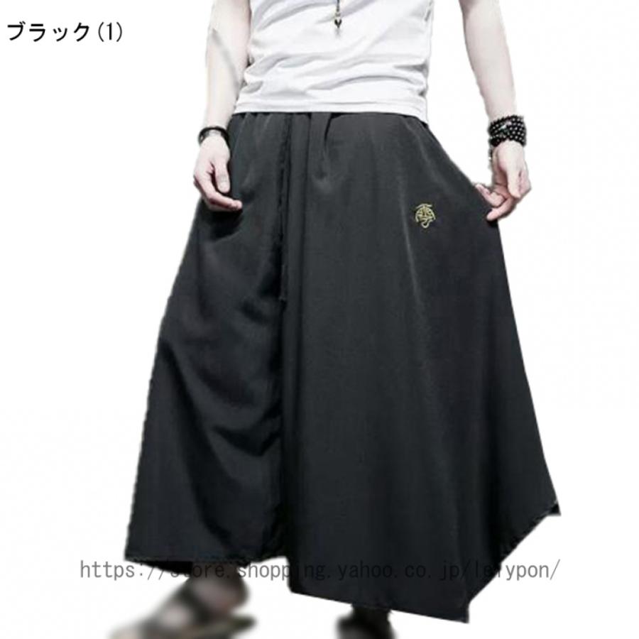 袴パンツ メンズ モード系 フレアパンツ タックワイドパンツ 袴パンツ メンズ モード系 フレアパンツ タックワイドパンツ