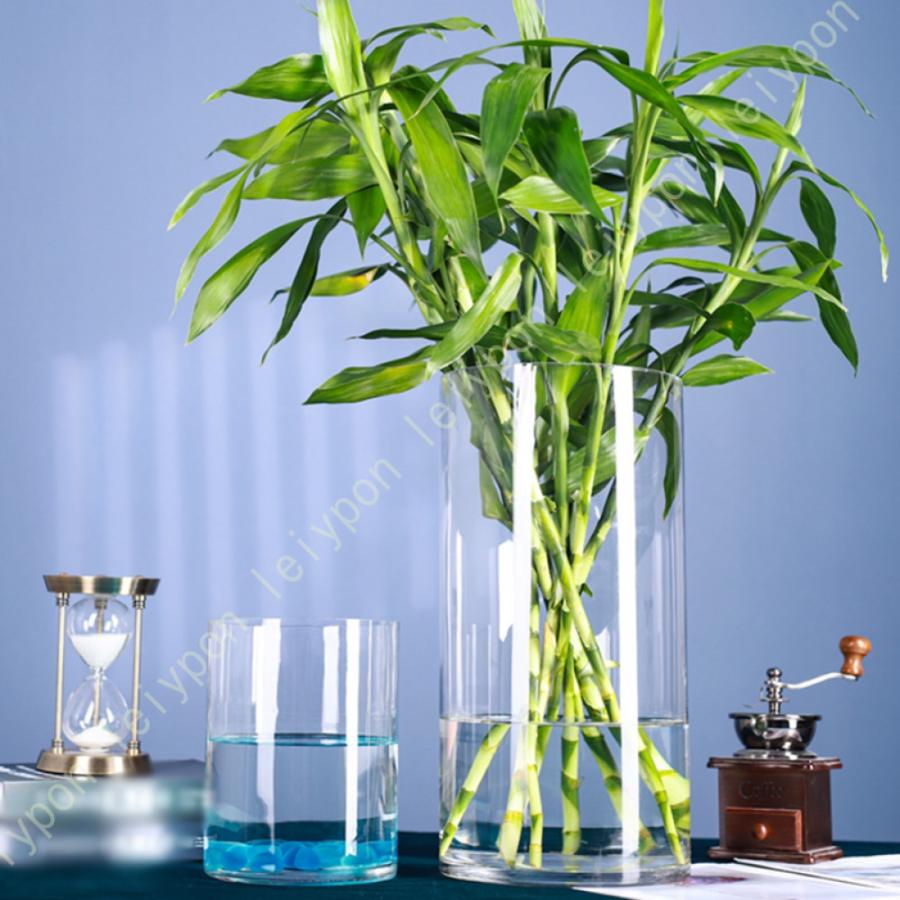 大型フラワーベース 高さ40cm フラワーベース ガラス 花瓶 シンプル