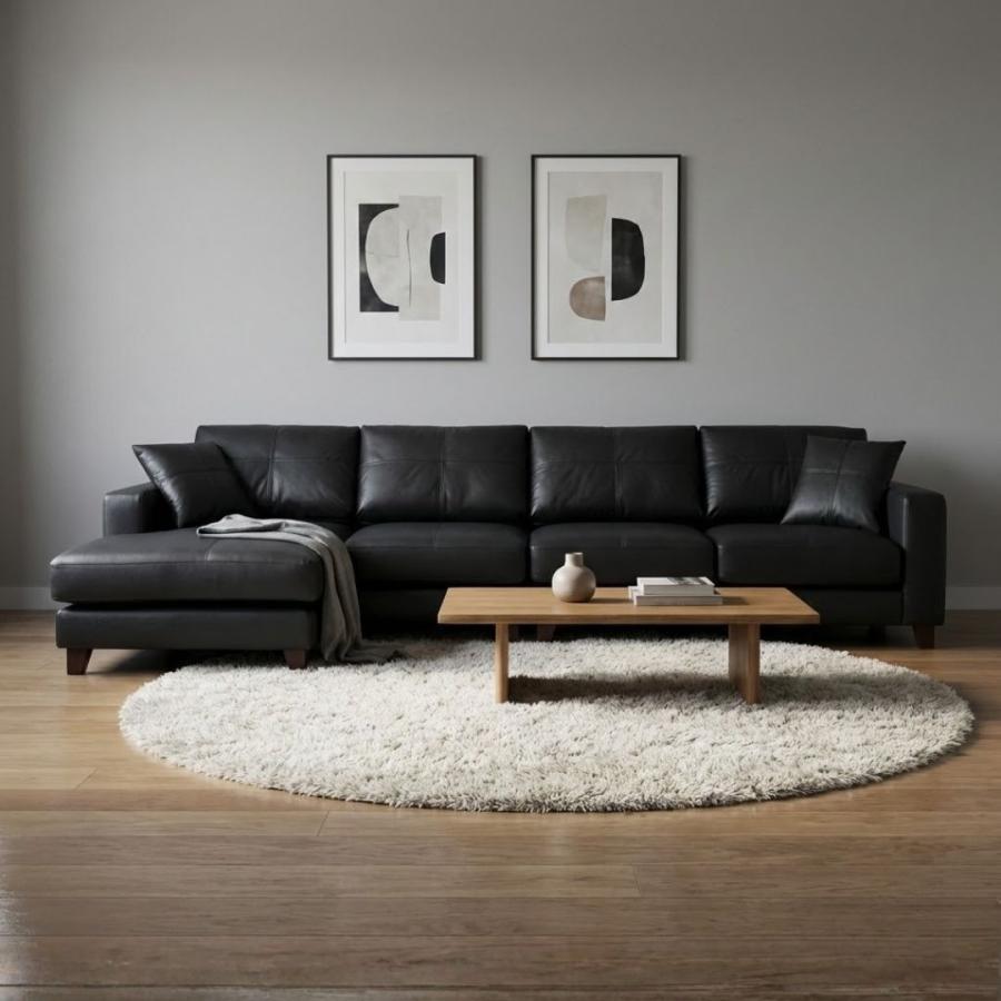 Lelax ソファ ソファー 革 レザー 本革 カウチソファ 4人掛けソファ