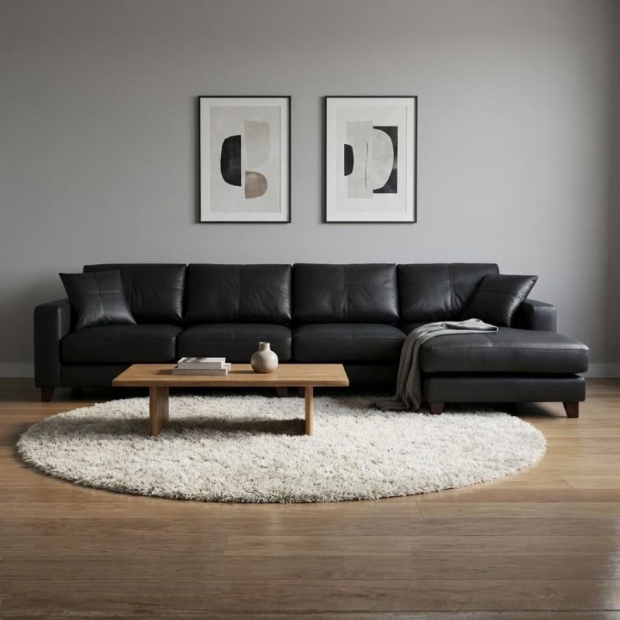 Lelax ソファ ソファー 革 レザー 本革 カウチソファ 4人掛けソファ