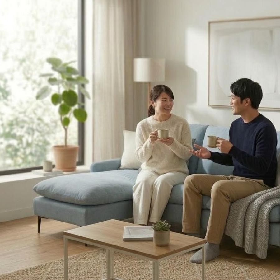 Lelax ソファー 3人掛け カウチソファ L字 コーナーソファ 212cm幅