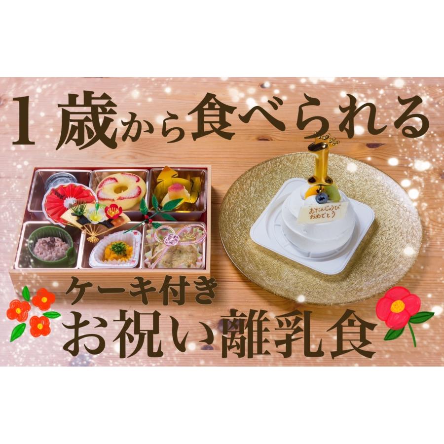 お祝い離乳食ケーキセット 1歳 誕生日祝い 離乳食 一升餅 ケーキ 無添加 男の子 女の子 プレゼント 誕生日 ビストロマンマルリアン 岡山（Yahoo!・1歳初誕生祝のルリアン）