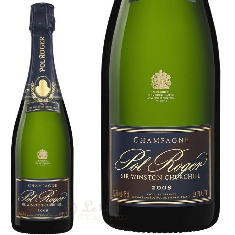 2008 キュヴェ サー ウィンストン チャーチル ポル ロジェ 正規品 箱入り シャンパン 辛口 白 750ml ギフトボックス Pol RogerCuvee Sir Winston Churchill Giftの画像