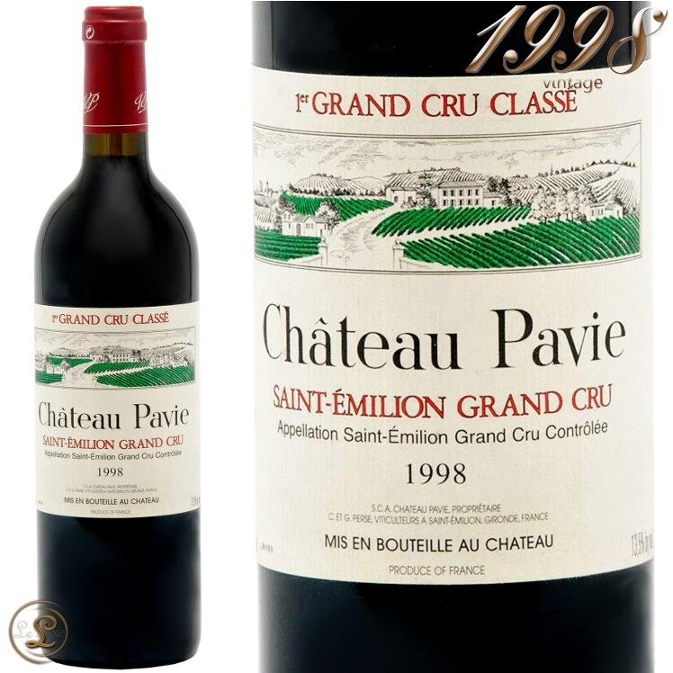 1998 城郭建築 パヴィ 赤ワイン ドライ 750ml Chateau Pavie 赤ワイン-ドリンク、水、お酒