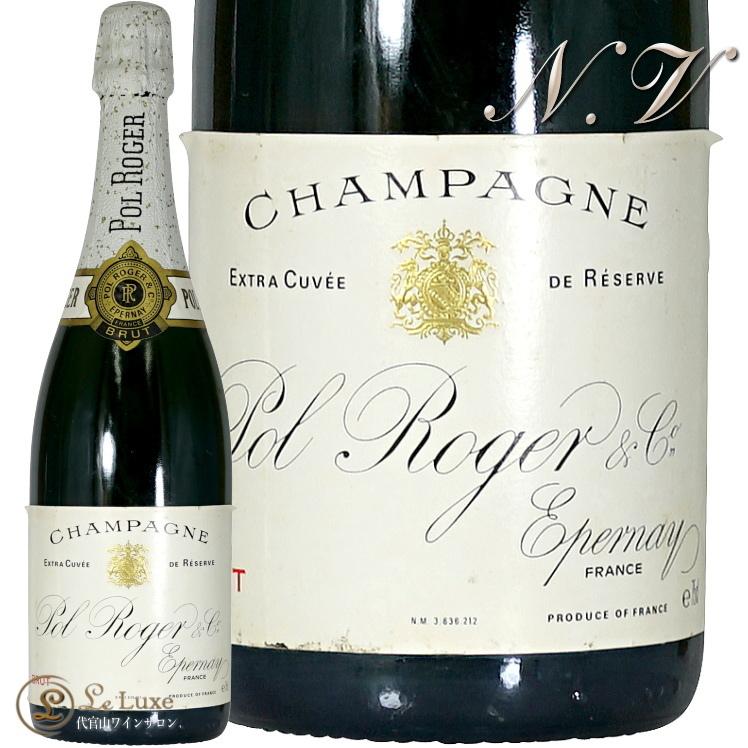 NV 古酒 ブリュット エクストラ キュヴェ ド レゼルヴ ポル ロジェ Champagne Brut Extra Cuvee de Reserve P0l R0ger Blanc