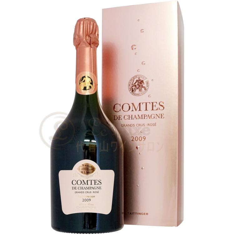 2009 コント ド シャンパーニュ ロゼ ギフト ボックス テタンジェ シャンパン ROSE 泡 750ml Taittinger Comtes de Champagne Rose Gift Boxの画像