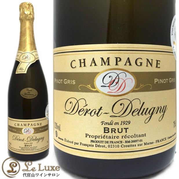 NV キュヴェ デ フォンダトゥール ブリュット デロ ドゥリュニー ピノ グリ100％ 白 シャンパン 辛口 Champagne Derot Delugny Cuvee des Fondateurs Brut｜leluxewine