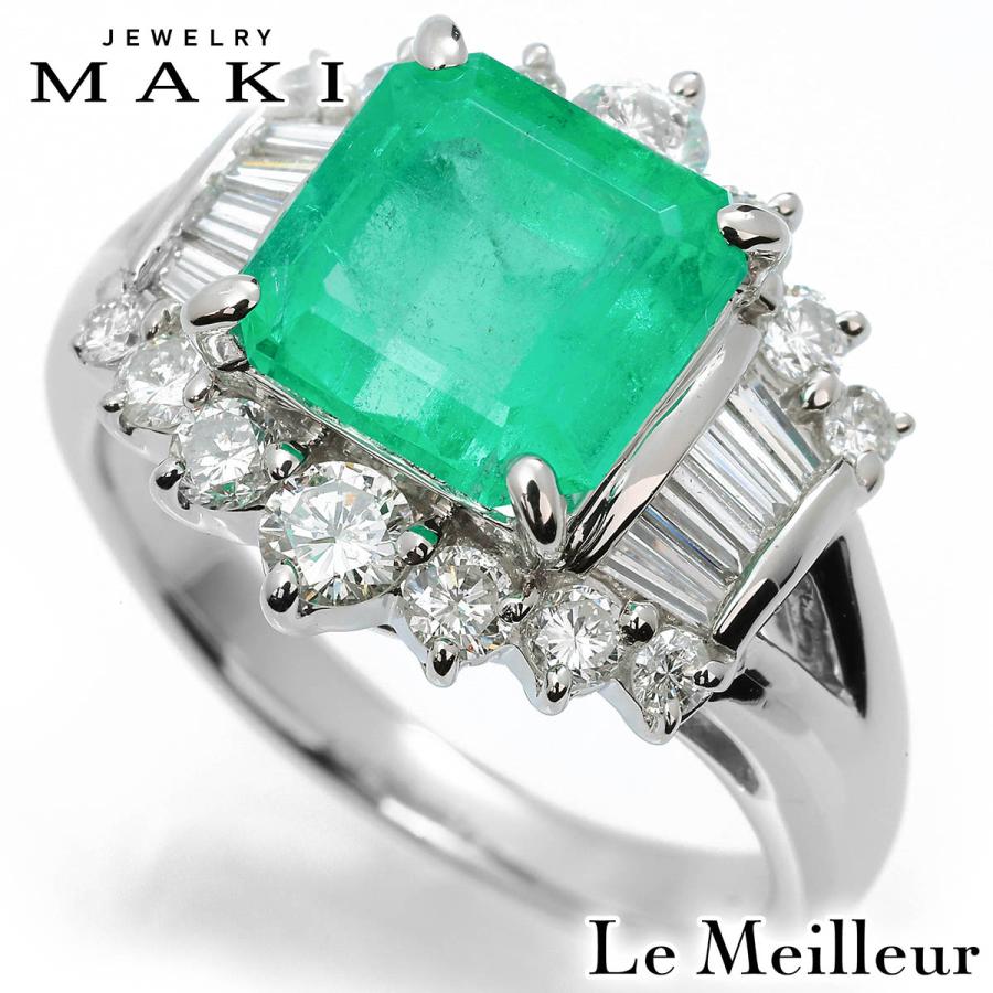 ジュエリーマキ MAKI リング 指輪 エメラルド 2.74ct ダイヤモンド 