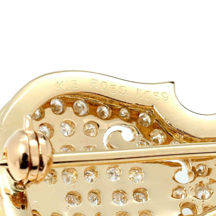 バイオリンモチーフ ブローチ兼ペンダントトップ ルビー 0.59ct