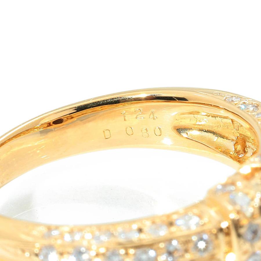 リング 指輪 インペリアルトパーズ 1.24ct ダイヤモンド 0.8ct 