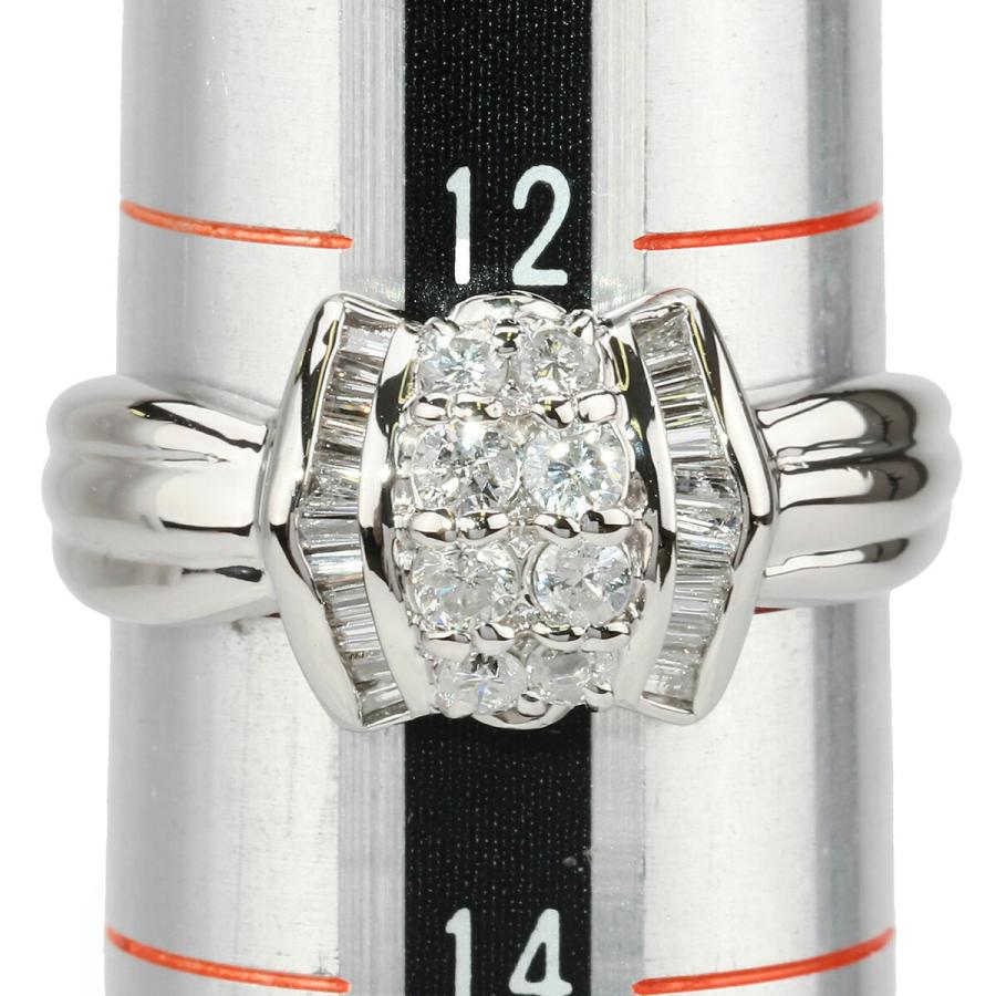 リング 指輪 ダイヤモンド 0.52ct プラチナ Pt900 13号 中古