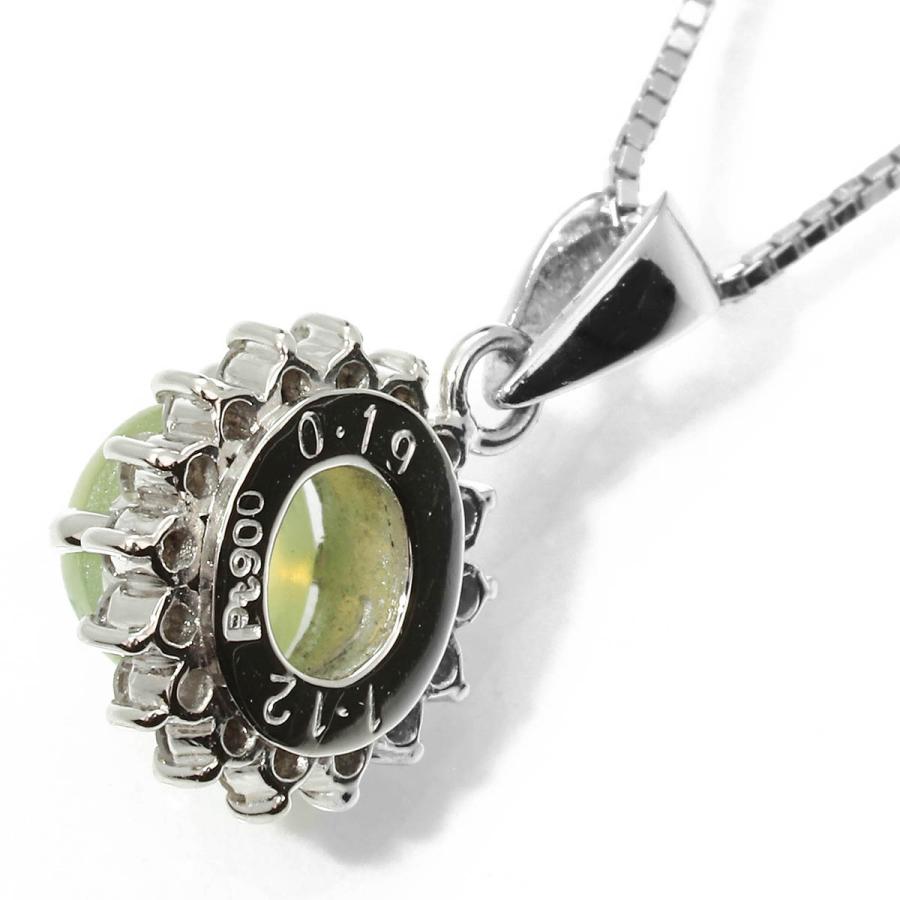 クリソベリルキャッツアイ 1.12ct ダイヤモンド プラチナ Pt900 