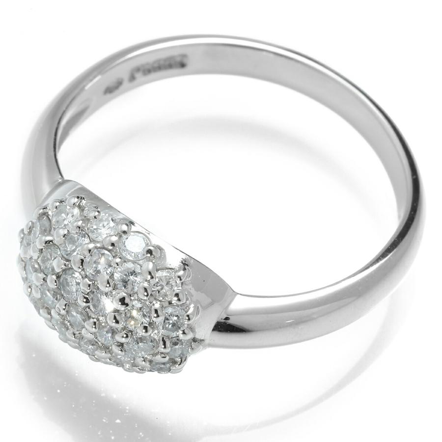 ジュエリーマキ パヴェデザインリング ダイヤモンド 0.41ct プラチナ 