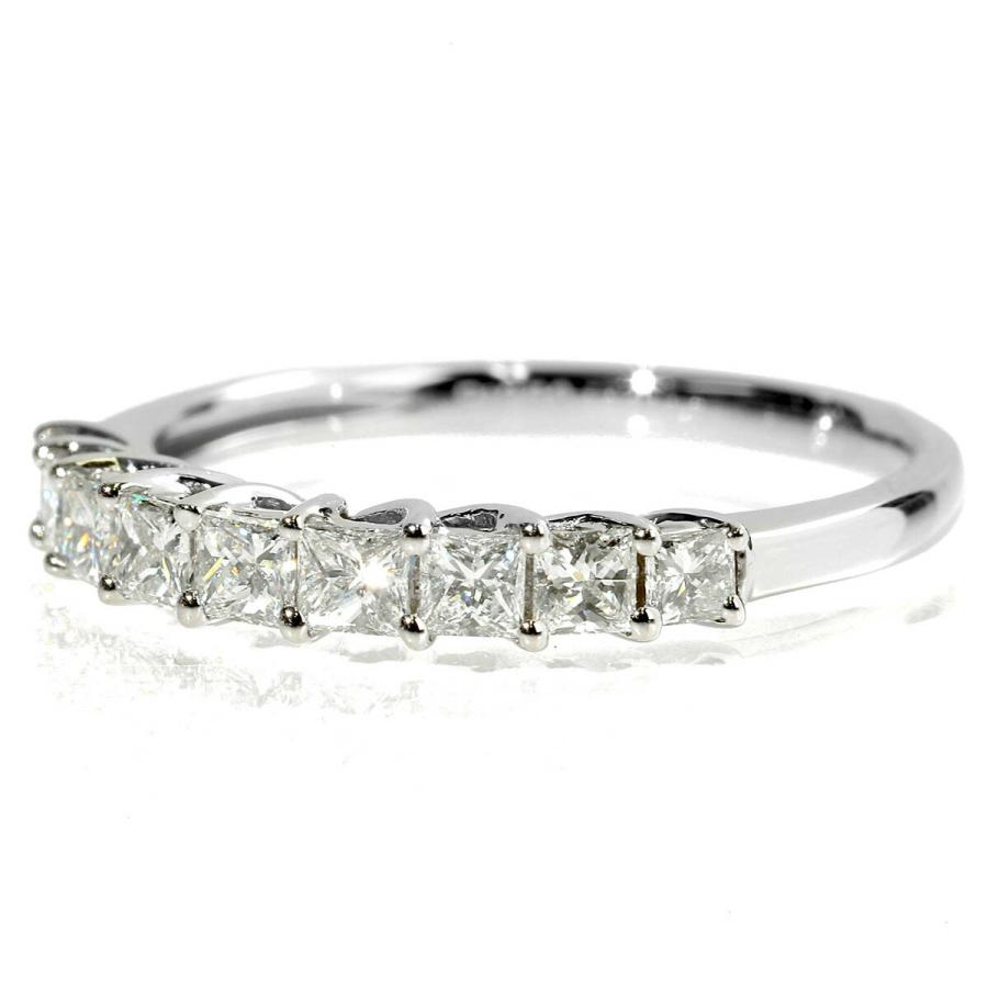 ダイヤモンド 0.60ct プラチナ Pt950 ハーフエタニティーリング 12.5号 