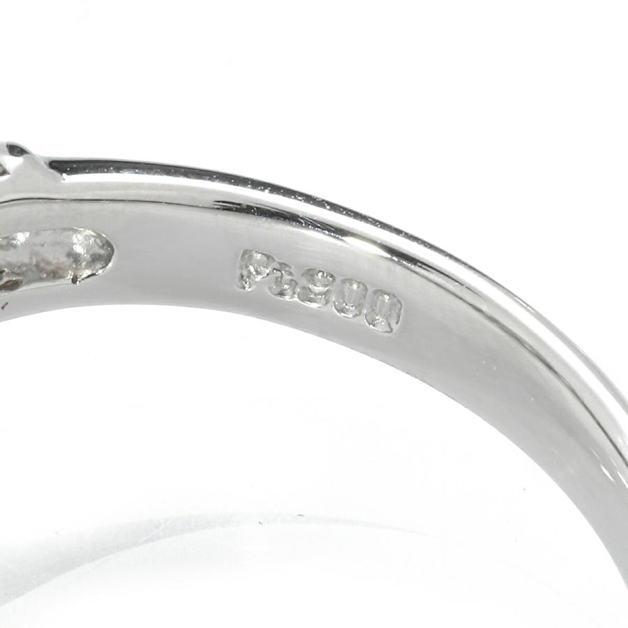 フラワーデザインリング SIクラス 7P 指輪 ダイヤモンド 1.36ct Pt900  