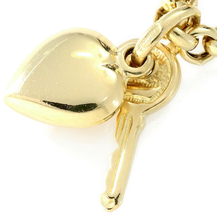 UNOAERRE ウノアエレ ハート&キーモチーフチェーンブレスレット