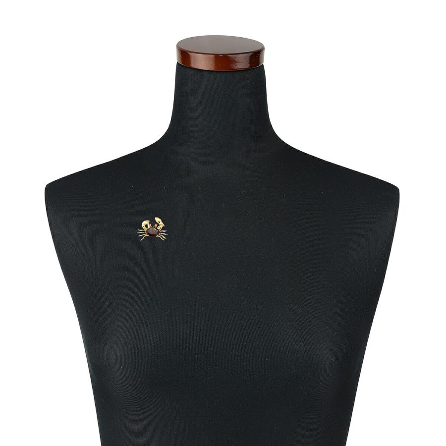 蟹モチーフブローチ兼ペンダントトップ ガーネット 6.62ct ルビー K18