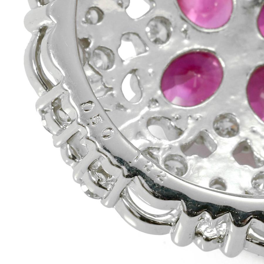 ペンダント ルビー 1.22ct ダイヤモンド 0.50ct プラチナ Pt900 中古