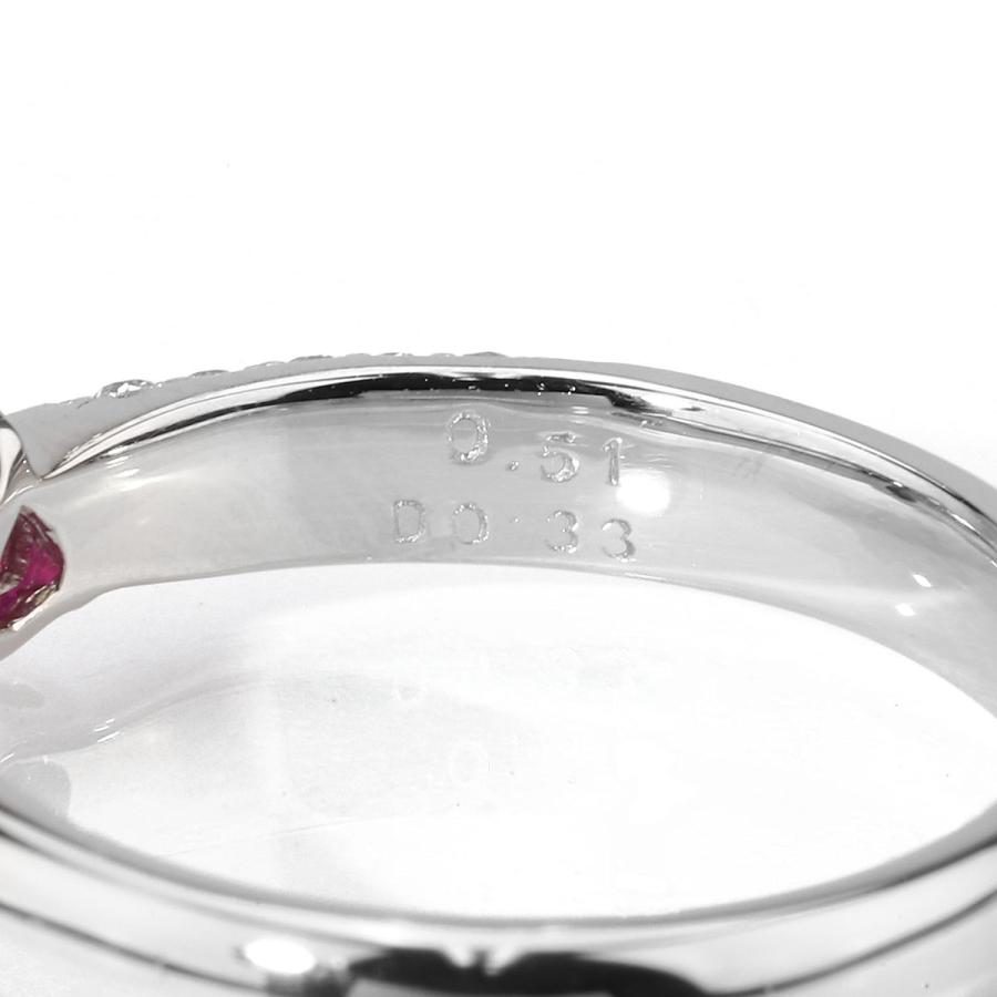 リング 指輪 ルビー 0.51ct ダイヤモンド 0.33ct プラチナ Pt900 13号 中古 返品OK_4
