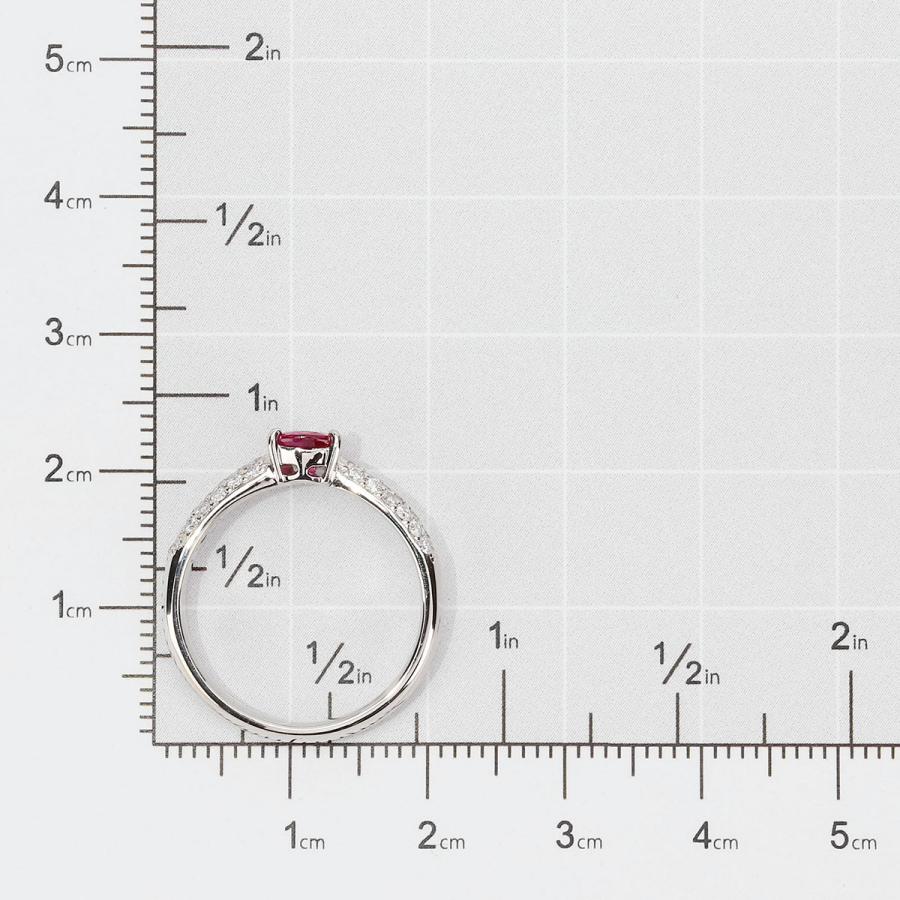 リング 指輪 ルビー 0.51ct ダイヤモンド 0.33ct プラチナ Pt900 13号 中古 返品OK_7