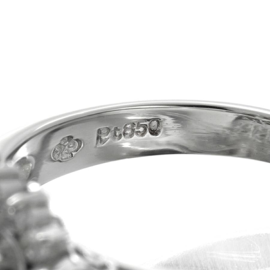 ジュエリーマキ パールリング アコヤ真珠 9.0mm ダイヤモンド 0.36ct